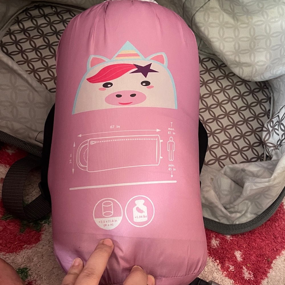 Pink Unicorn Sleeping Bag